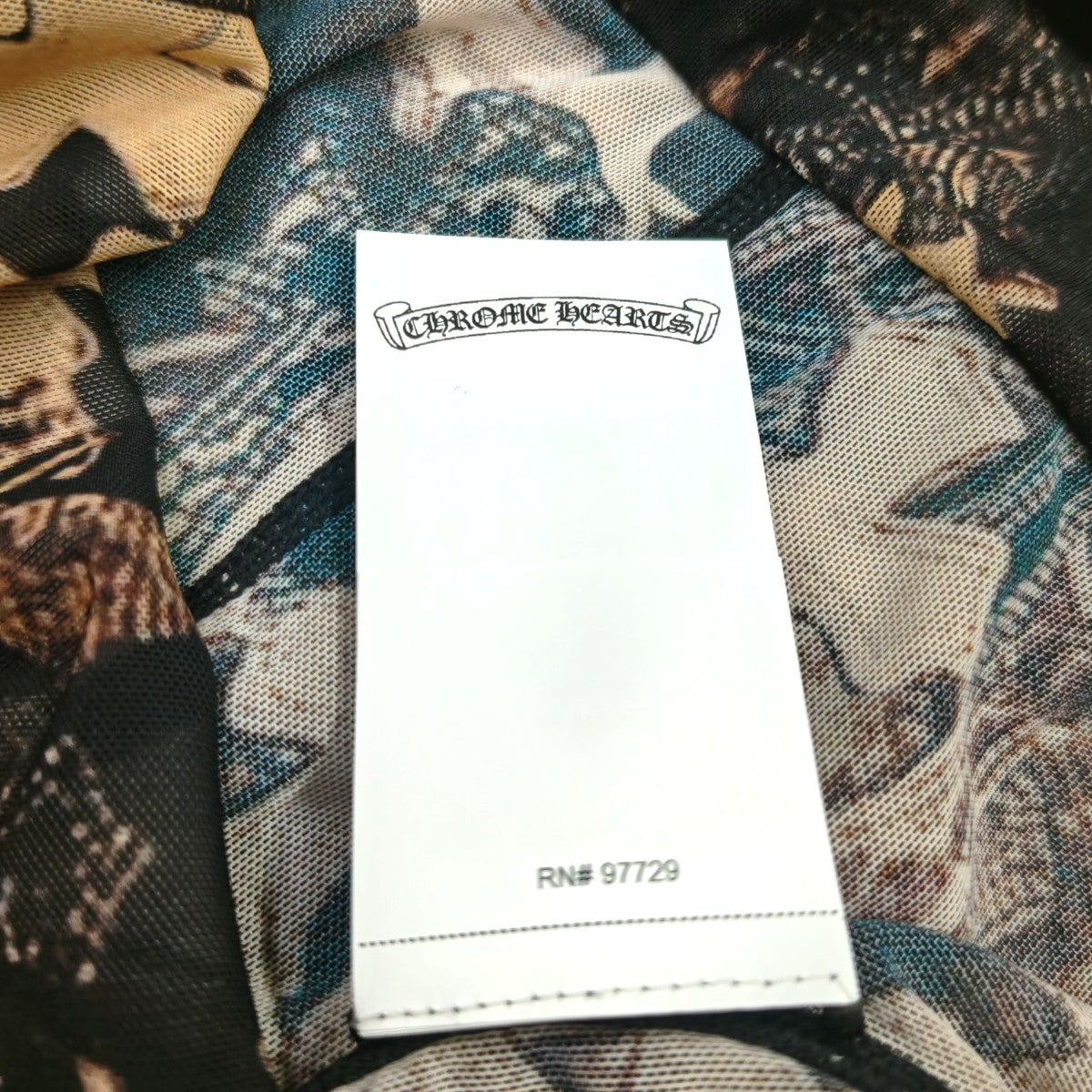クロムハーツ クロス総柄 シアーメッシュ ロングパンツ XSサイズ