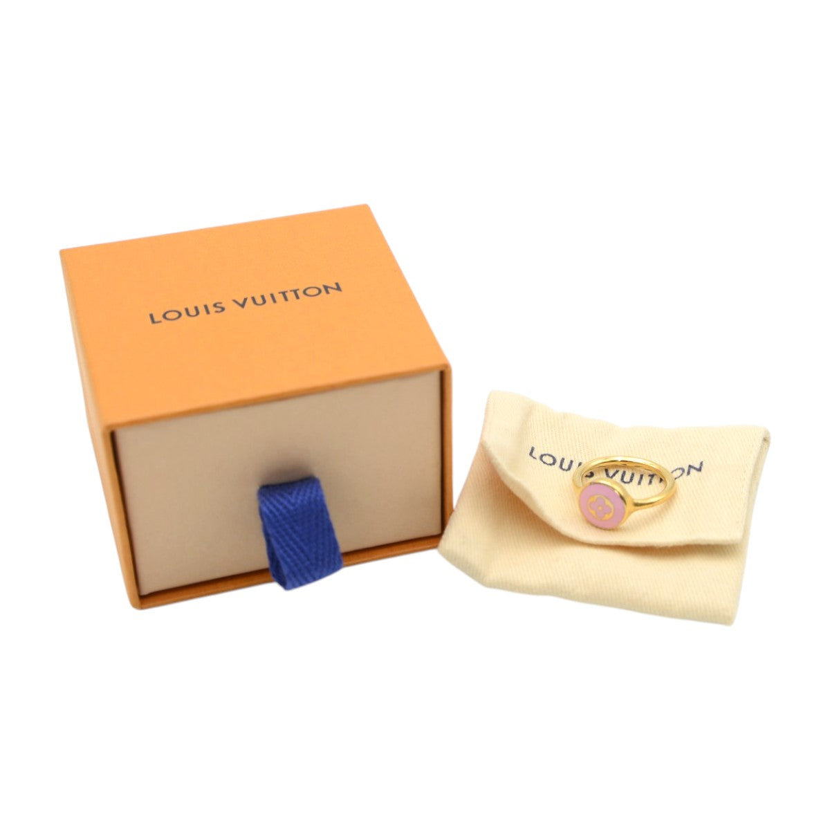 ルイ・ヴィトン リング LV コンフェッティ ピンク/ゴールド 15号 M1920L