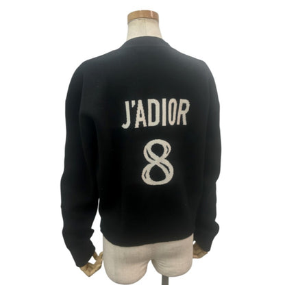 J’ADIOR8 カシミヤ ニットセーター ブラック/ホワイト #34 レディース