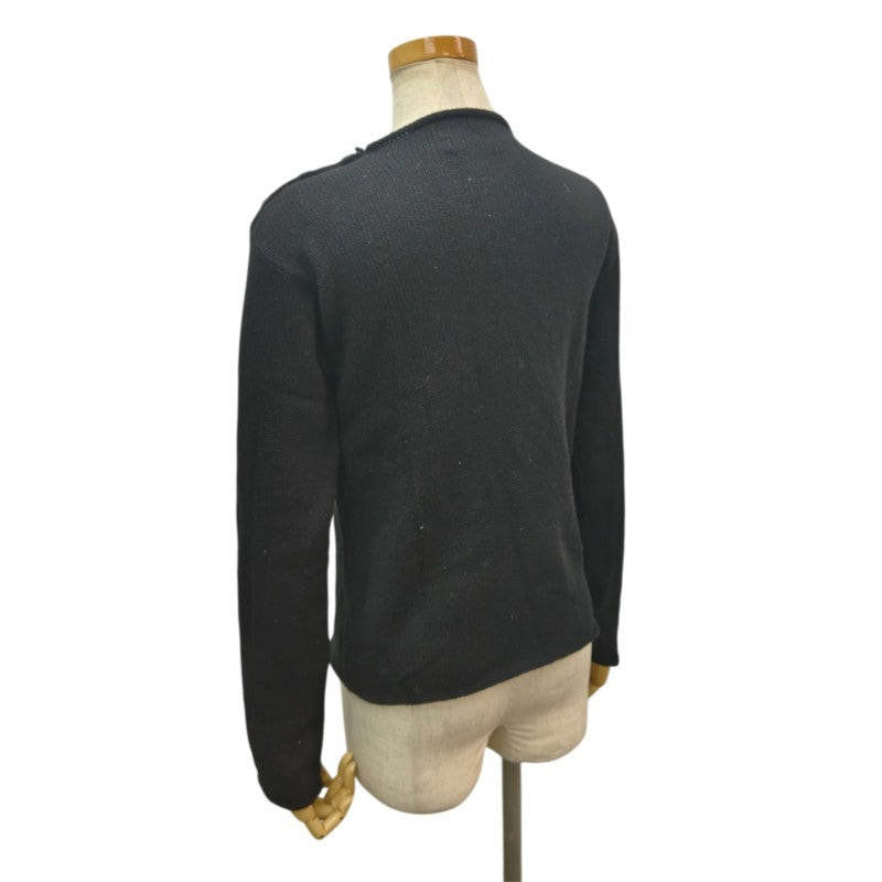 ディオール DIOR カシミヤロゴ ニットセーター 黒 #34 レディース