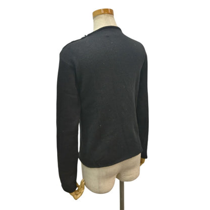 ディオール DIOR カシミヤロゴ ニットセーター 黒 #34 レディース