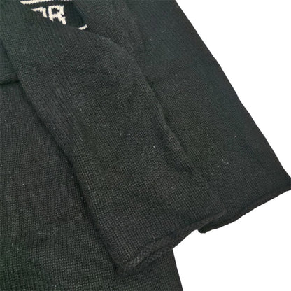 ディオール DIOR カシミヤロゴ ニットセーター 黒 #34 レディース