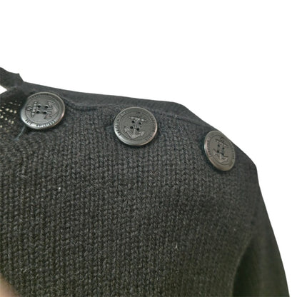 ディオール DIOR カシミヤロゴ ニットセーター 黒 #34 レディース