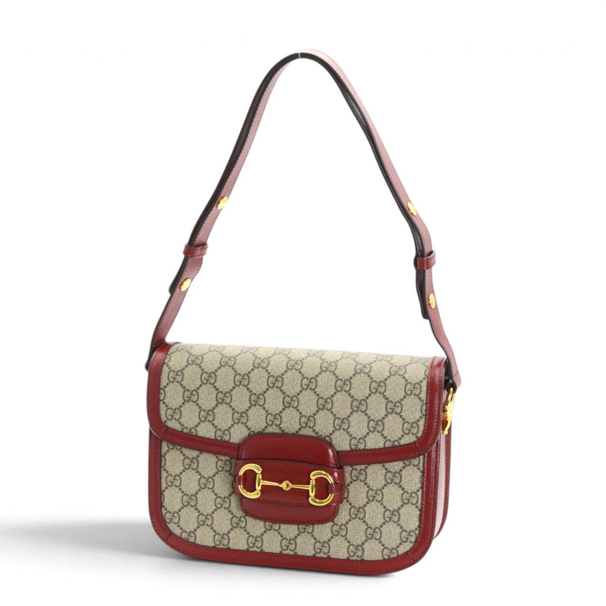 グッチ GGスプリーム ホースビット1955 ショルダーバッグ レッド 602204