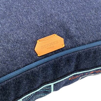 エルメス クッション Fete au Faubourg フェット オ フォーブル カシミヤ ミッドナイト
