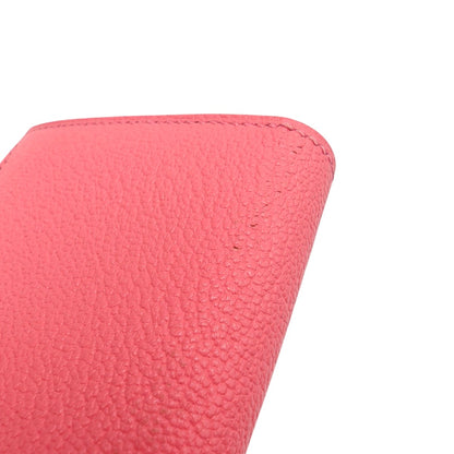 エルメス ベアンミニ コインケース シェーブル ローズアザレ シルバー金具 Y刻印