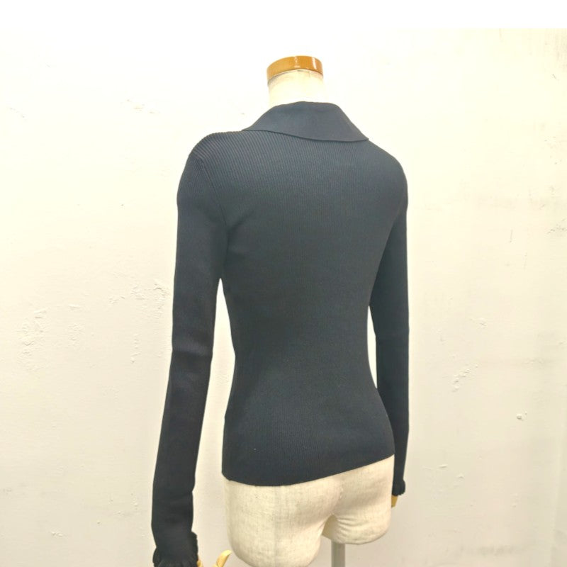 長袖ニット ブラック サイズS