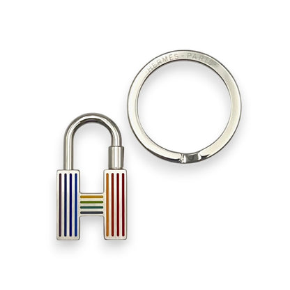 クイズ カデナ キーリング シルバー/レインボー