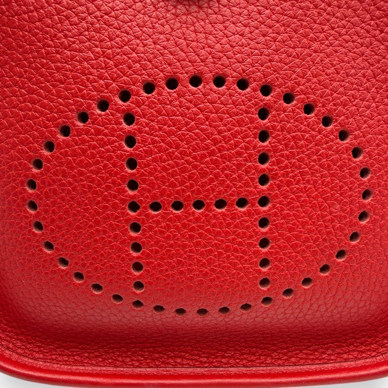 エルメス エブリン TPM トリヨン ルージュクー シルバー金具 D刻印