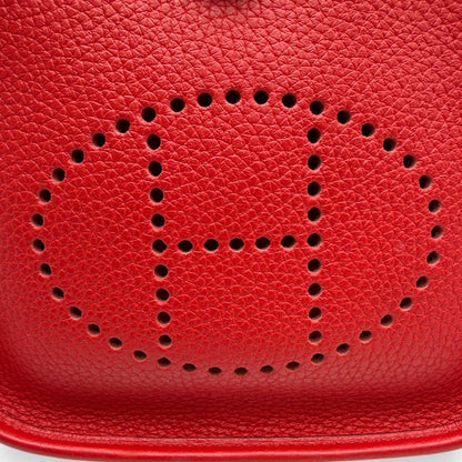 エルメス エブリン TPM トリヨン ルージュクー シルバー金具 D刻印
