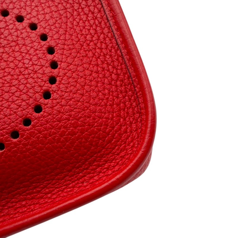 エルメス エブリン TPM トリヨン ルージュクー シルバー金具 D刻印