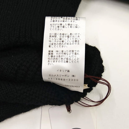 Hパターン ロゴニット ウール セーター ブラック レディース #34