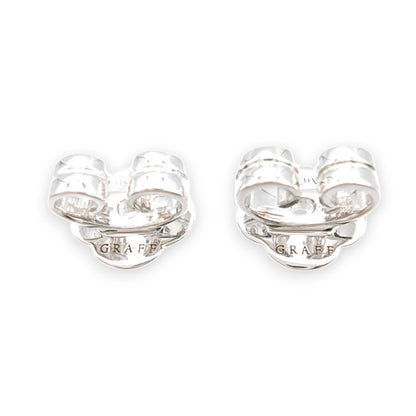 ワイルドフラワー プティ パヴェ ダイヤモンド スタッドイヤリング ピアス 0.08ct WG