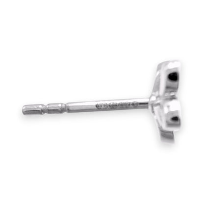 ワイルドフラワー プティ パヴェ ダイヤモンド スタッドイヤリング ピアス 0.08ct WG
