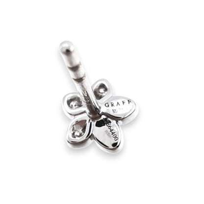 ワイルドフラワー プティ パヴェ ダイヤモンド スタッドイヤリング ピアス 0.08ct WG