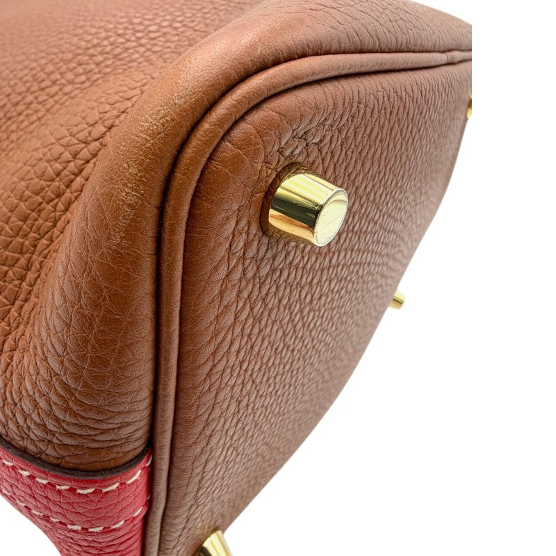 エルメス ピコタンロックPM 18 カザック ゴールド/ルージュクー ゴールド金具 D刻印 カデナなし