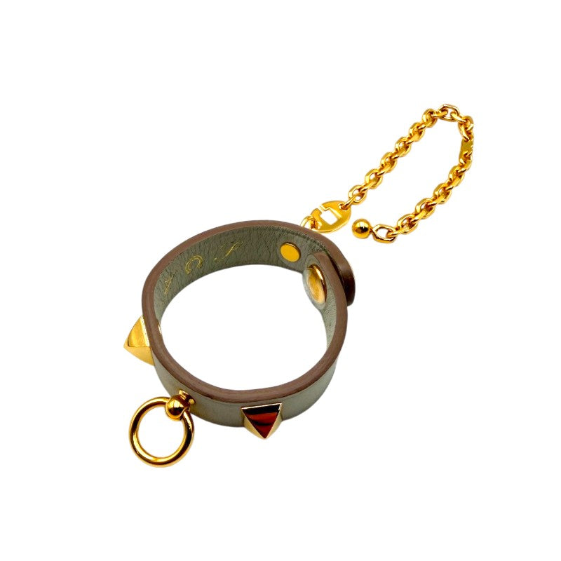 リヴァル グローブホルダー スイフト パールグレー ゴールド金具 イニシャル入り