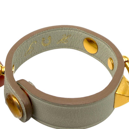 リヴァル グローブホルダー スイフト パールグレー ゴールド金具 イニシャル入り