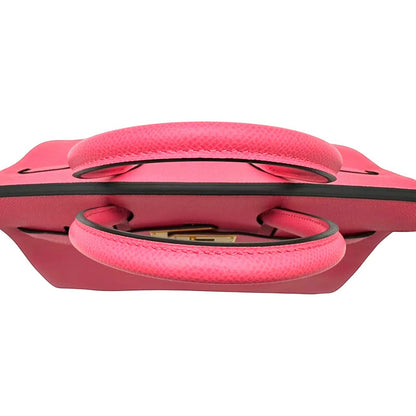 エルメス バーキン30 パーソナル エプソン ローズアザレ/グリムエット マットゴールド金具 A刻印