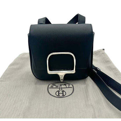 エルメス デッラカヴァッレリア ミニ エプソン ブラック シルバー金具 Z刻印