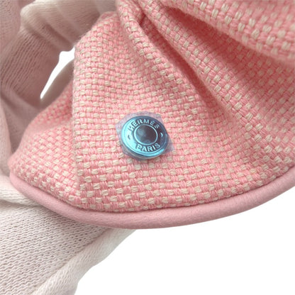 エルメス シュシュ クラウディア コットン ピンク