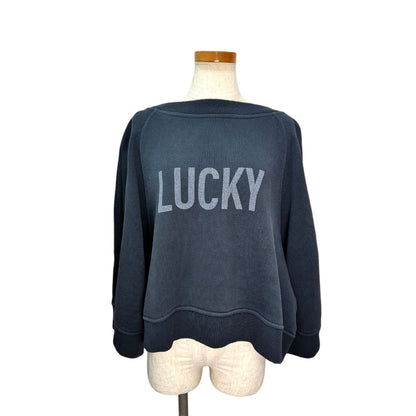 ディオール LUCKYロゴトレーナー ネイビー コットン レディース #38