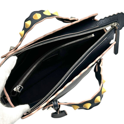 バイザウェイ 2WAYショルダーバッグ スタッズ ネイビー 8BL124