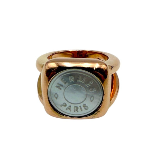 コロゾ リング ピンクゴールド シェル 約10号