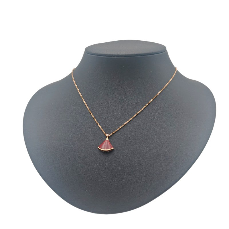 ディーヴァ ドリーム ネックレス K18PG カーネリアン/1Pダイヤ 0.03ct 359987