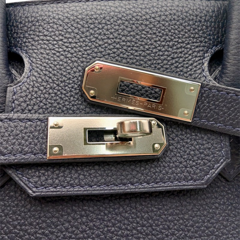 バーキン30 トゴ ブルーニュイ シルバー金具 D刻印