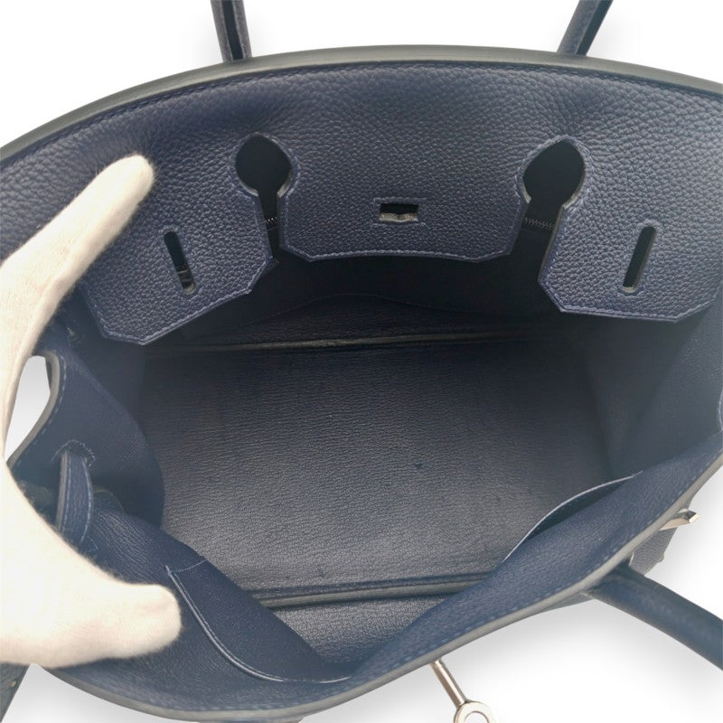 バーキン30 トゴ ブルーニュイ シルバー金具 D刻印