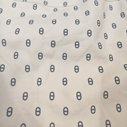 エルメス シェーヌダンクル スカート ホワイト/ネイビー 3E0312D5 #34