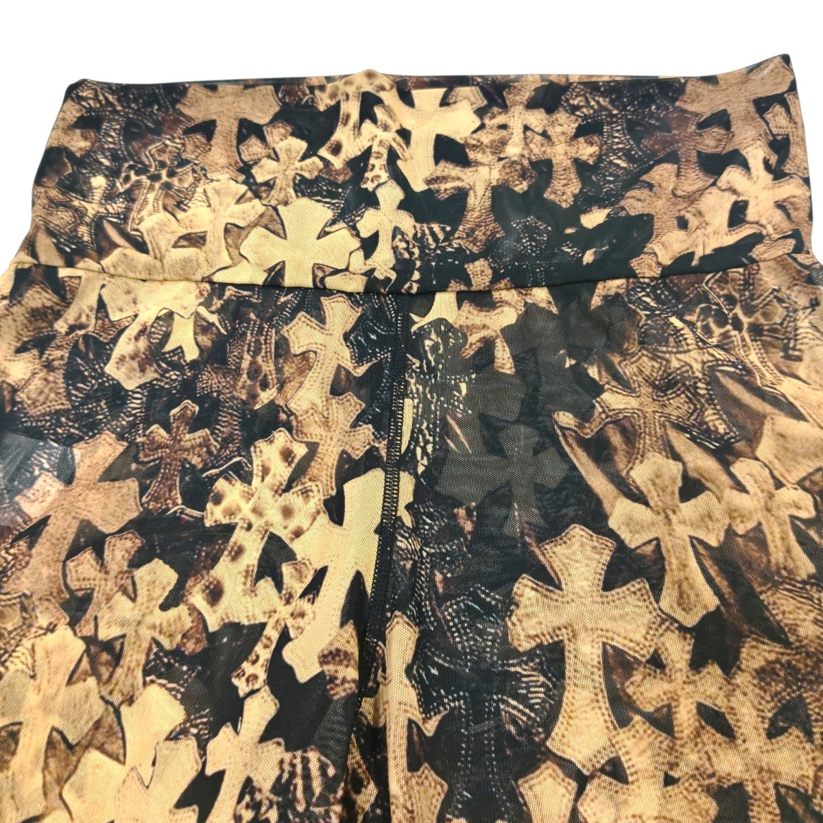 クロムハーツ クロス総柄 シアーメッシュ ロングパンツ XSサイズ