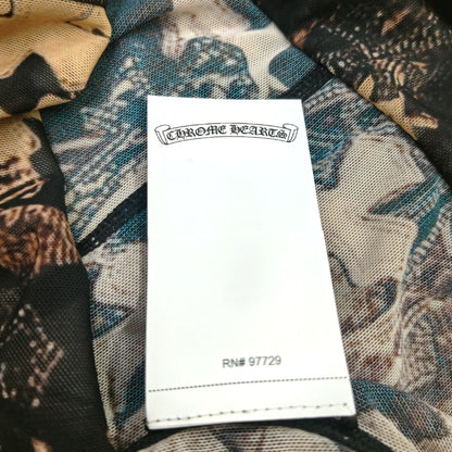 クロムハーツ クロス総柄 シアーメッシュ ロングパンツ XSサイズ