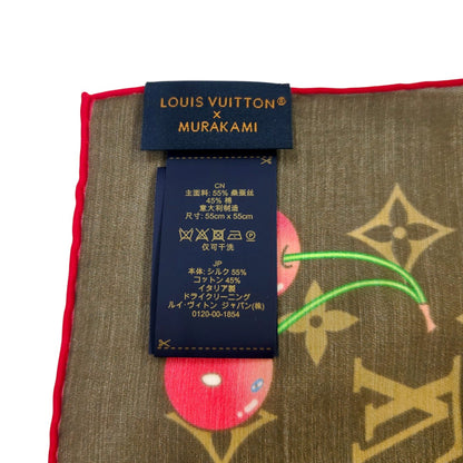 ルイ・ヴィトン モノグラムチェリー LV×TM スカーフ 村上隆コラボ M96090
