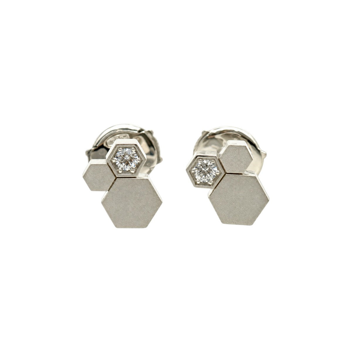ショーメ ビードゥショーメ ビーマイラブ ダイヤピアス WG 0.11ct×2石 083984