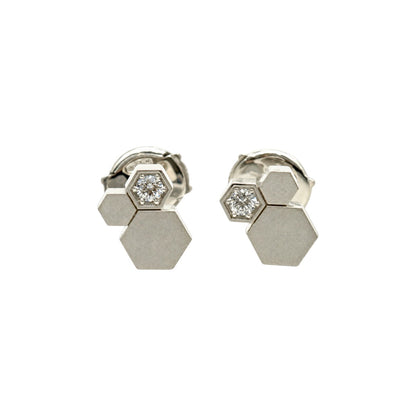 ショーメ ビードゥショーメ ビーマイラブ ダイヤピアス WG 0.11ct×2石 083984