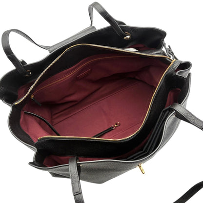 シャネル ラージ ショッピングバッグ トートバッグ ブラック ゴールド金具 AS6245