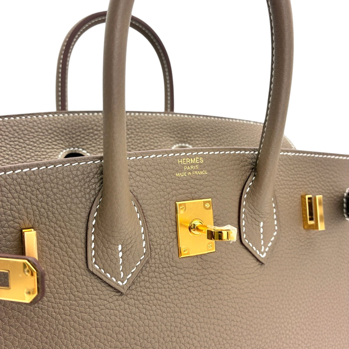 エルメス バーキン25 トゴ エトゥープ ゴールド金具 G刻印