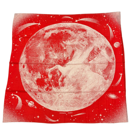 エルメス カレジェアン カレ140 ショール カシシル Clair de Lune クレール ドゥ リュンヌ