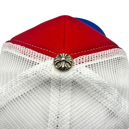 クロムハーツ トラッカー キャップ TRUCKER CAP レッド/ブルー/ホワイト #OS