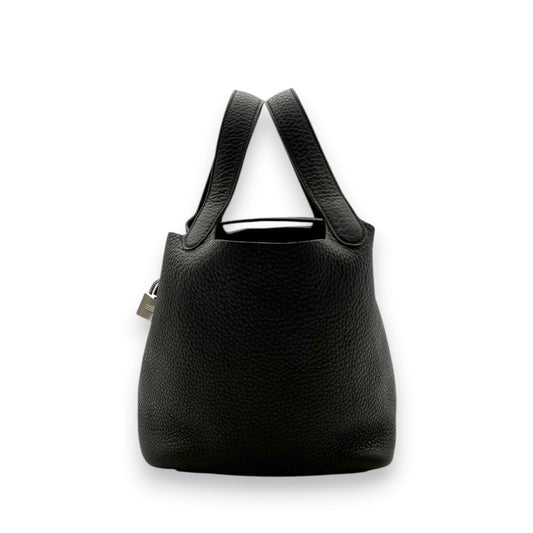 エルメス ピコタンロック PM 18 トリヨン ブラック シルバー金具 G刻印