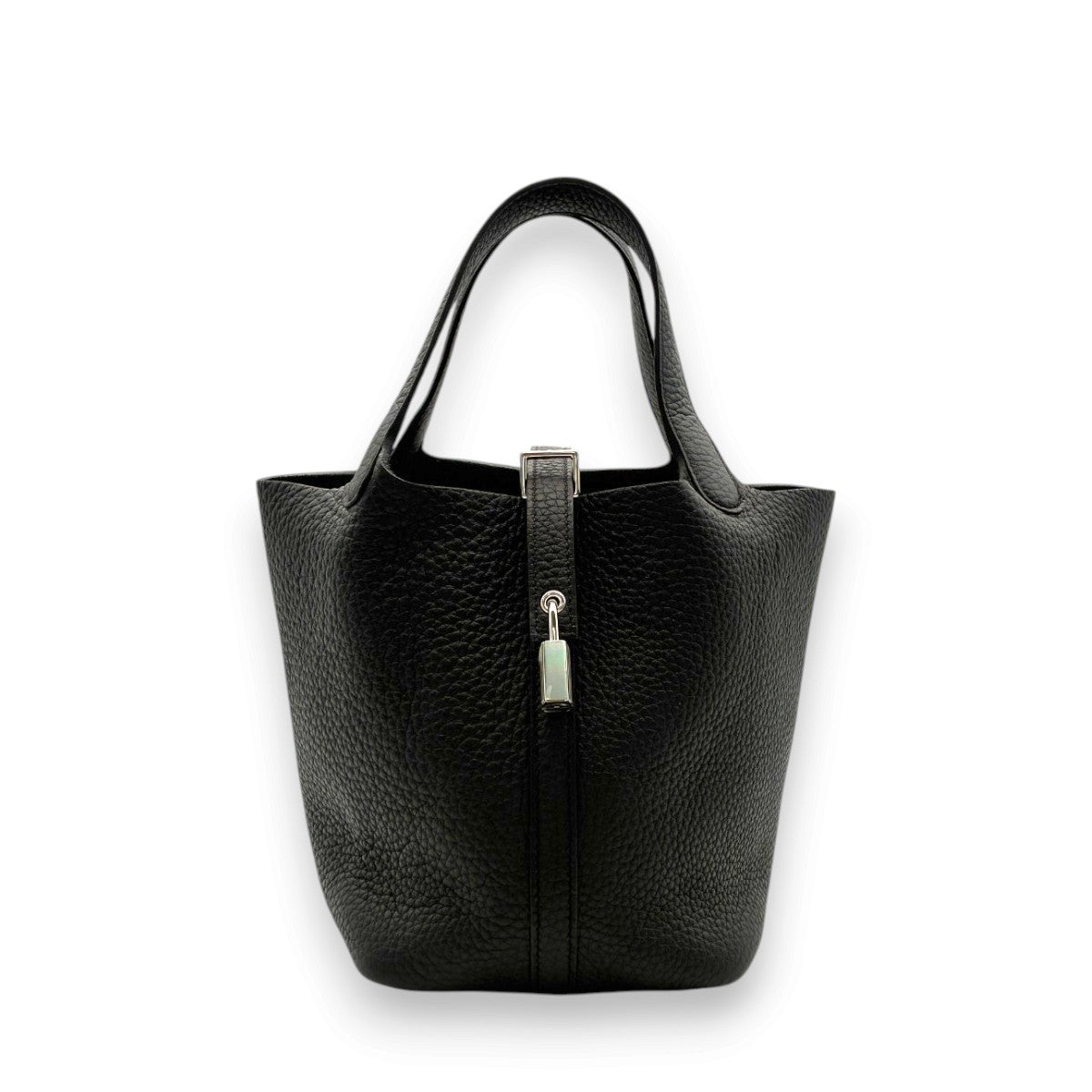 エルメス ピコタンロック PM 18 トリヨン ブラック シルバー金具 G刻印