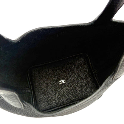 エルメス ピコタンロック PM 18 トリヨン ブラック シルバー金具 G刻印