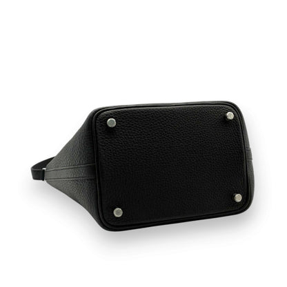 エルメス ピコタンロック PM 18 トリヨン ブラック シルバー金具 G刻印