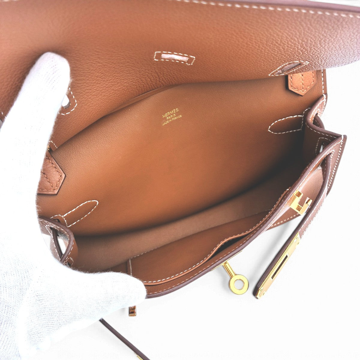 エルメス ジプシエール ミニ ゴールド エバーカラー ゴールド金具 W刻印
