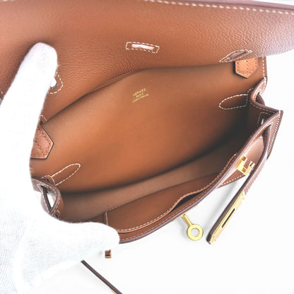 エルメス ジプシエール ミニ ゴールド エバーカラー ゴールド金具 W刻印