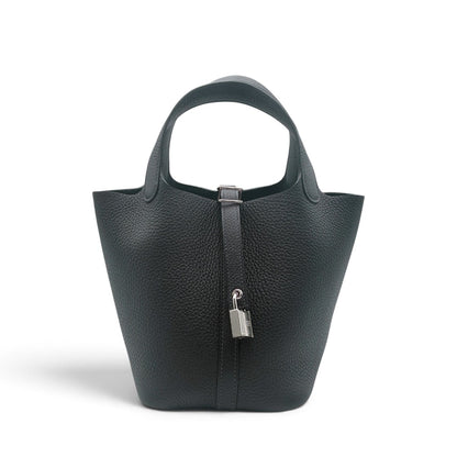エルメス ピコタンロック PM 18 トリヨン キャバン シルバー金具 G刻印