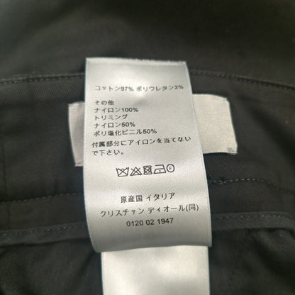 ディオール カーゴパンツ コットン ブラック 013C122A3866 メンズ #48