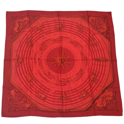エルメス カレ90 スカーフ DIES ET HORE 占星術 レッド